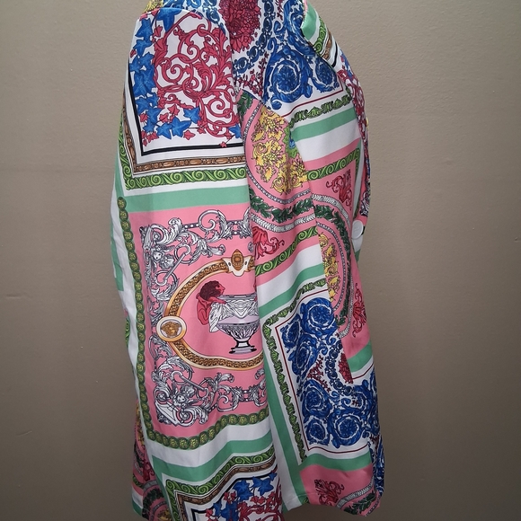 NWOT Touch Me Lightweight Colorful Women’s Blazer Front Button Closure SZ 2X - Picture 7 of 9